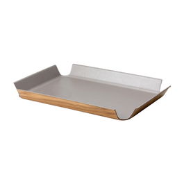 Continenta Bandeja Antideslizante 41x29,5 cm Gris Pardo Metálico